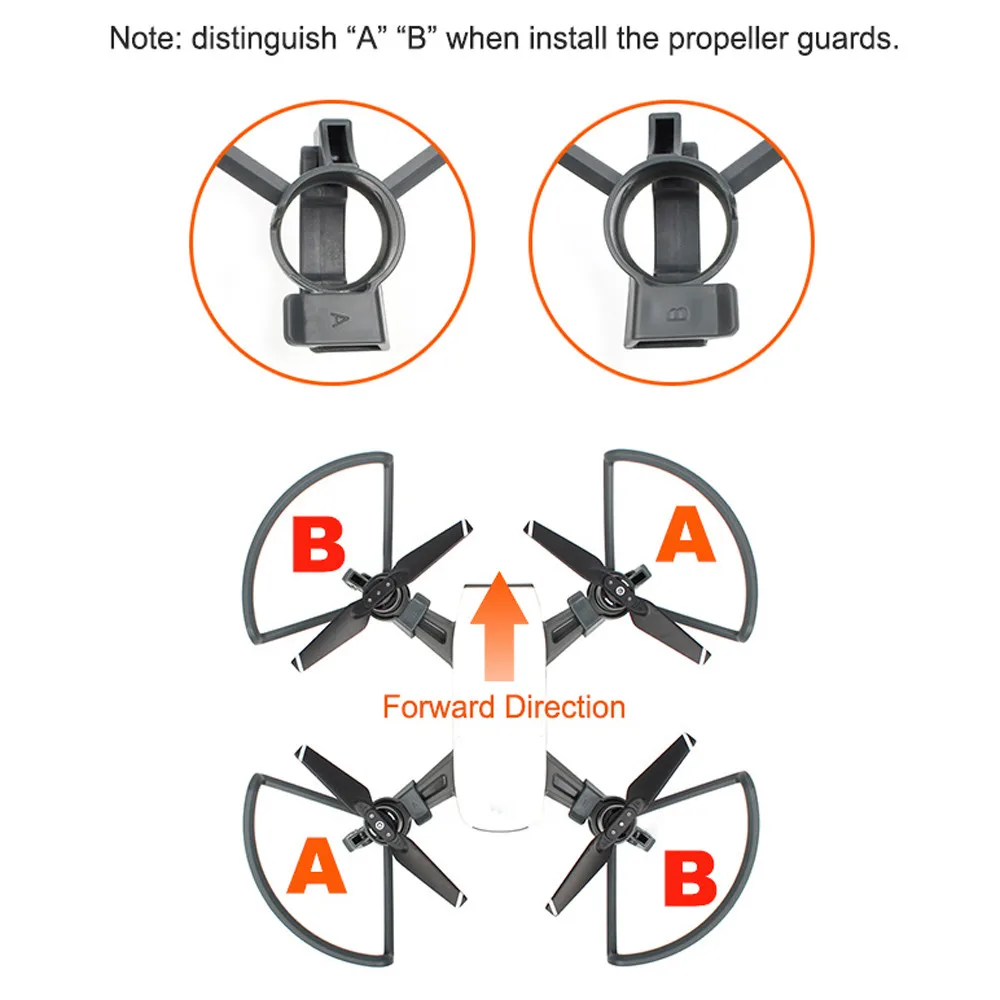Искровые пропеллеры лезвия щитки + Расширение складные посадочные ножки комплект передач защита для дрона DJJ Spark аксессуары для