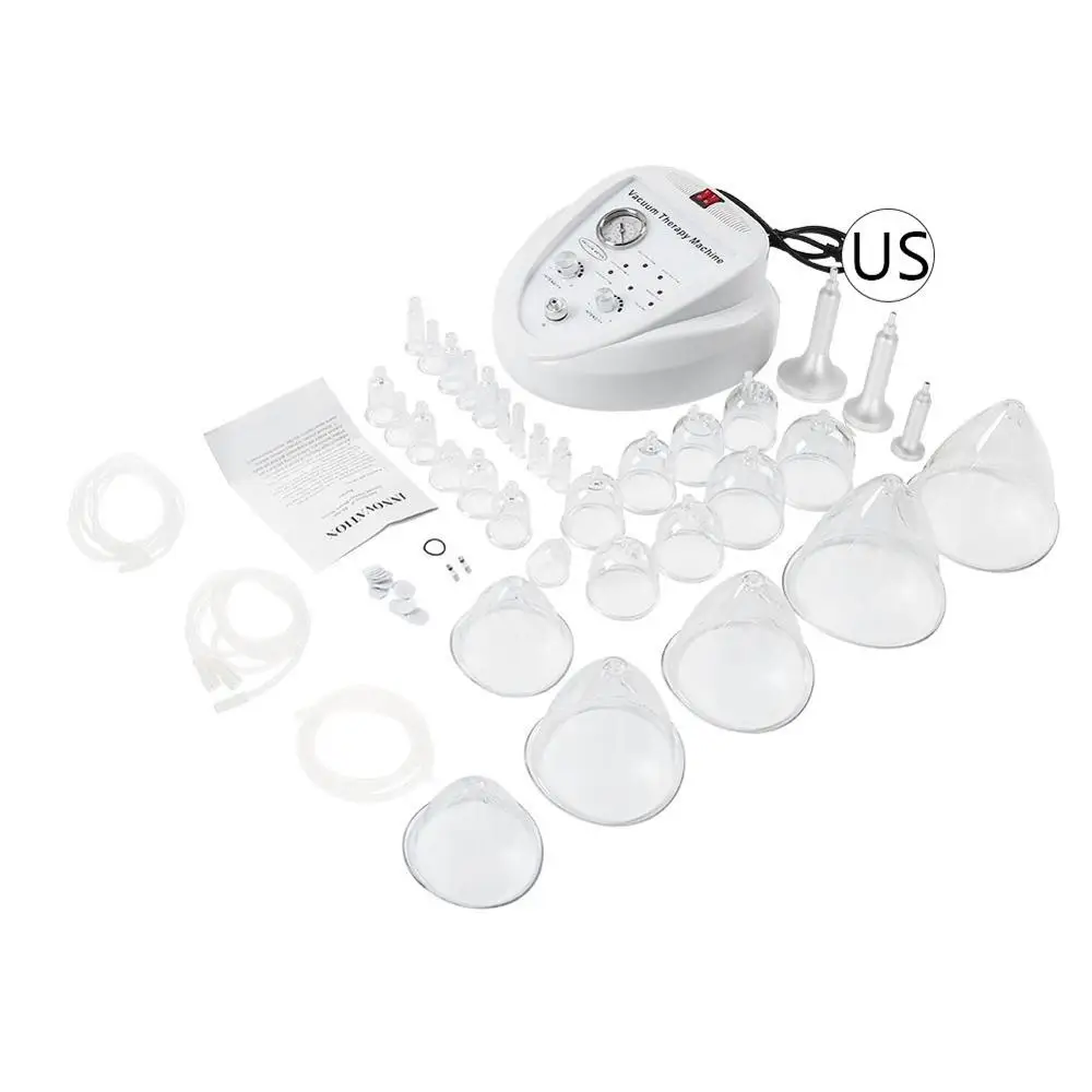 Специальная Вакуумная машина для лечения лимфодренажа для похудения, массажер для увеличения груди и подтяжки ягодиц - Цвет: US Plug