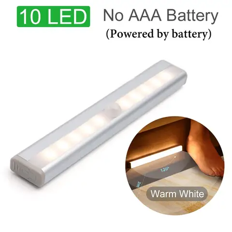 Sensor Wireless Night Lights Bedroom Decor LED Light Detector Wall Decorative Lamp Staircase Closet Room Aisle Lighting