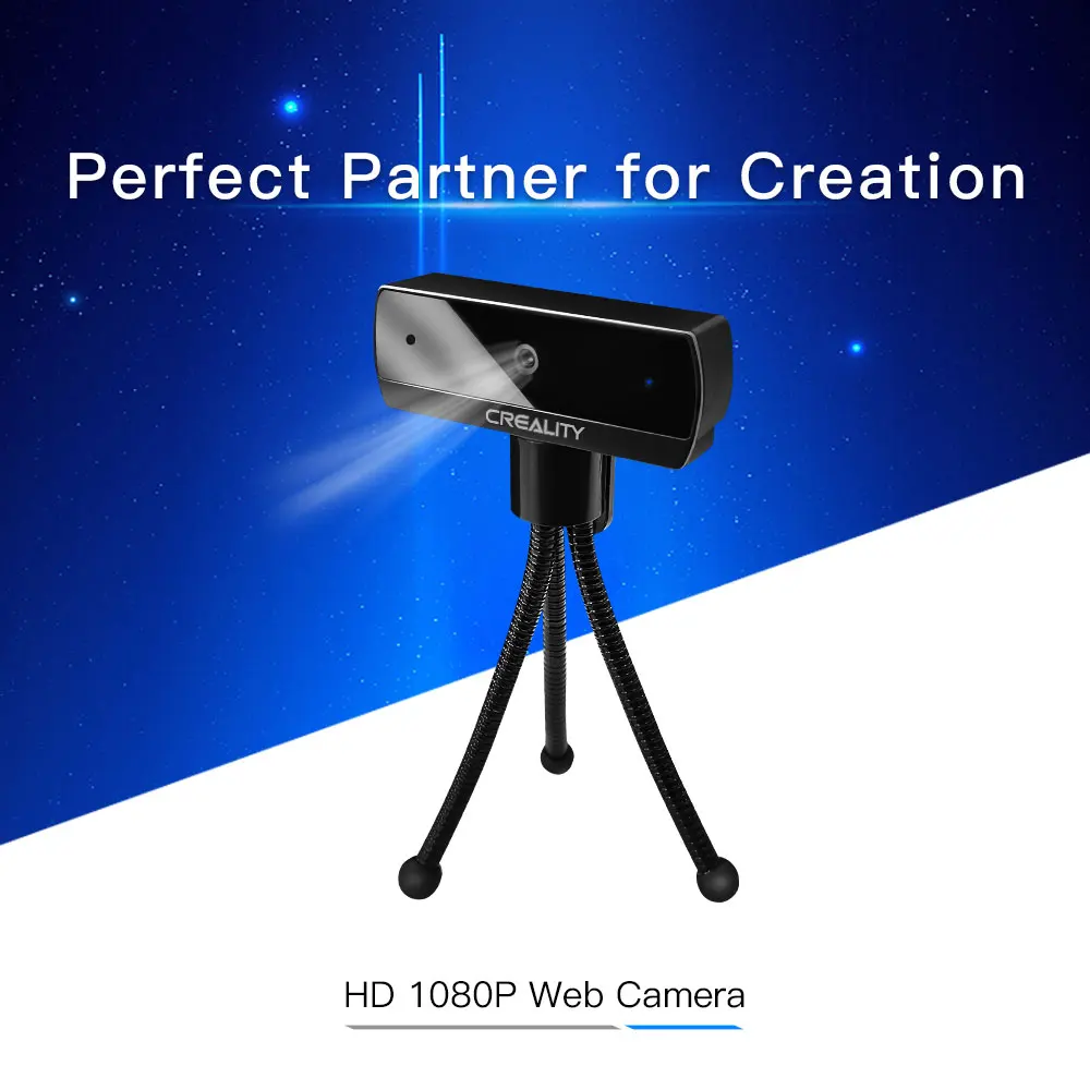 

Creality 3D Camera CRCC-S7 HD 1080P Web Camera Remote Support Monitoring For CR-10 Ender-3 Ender-5 CR-6 SE series Printer Parts