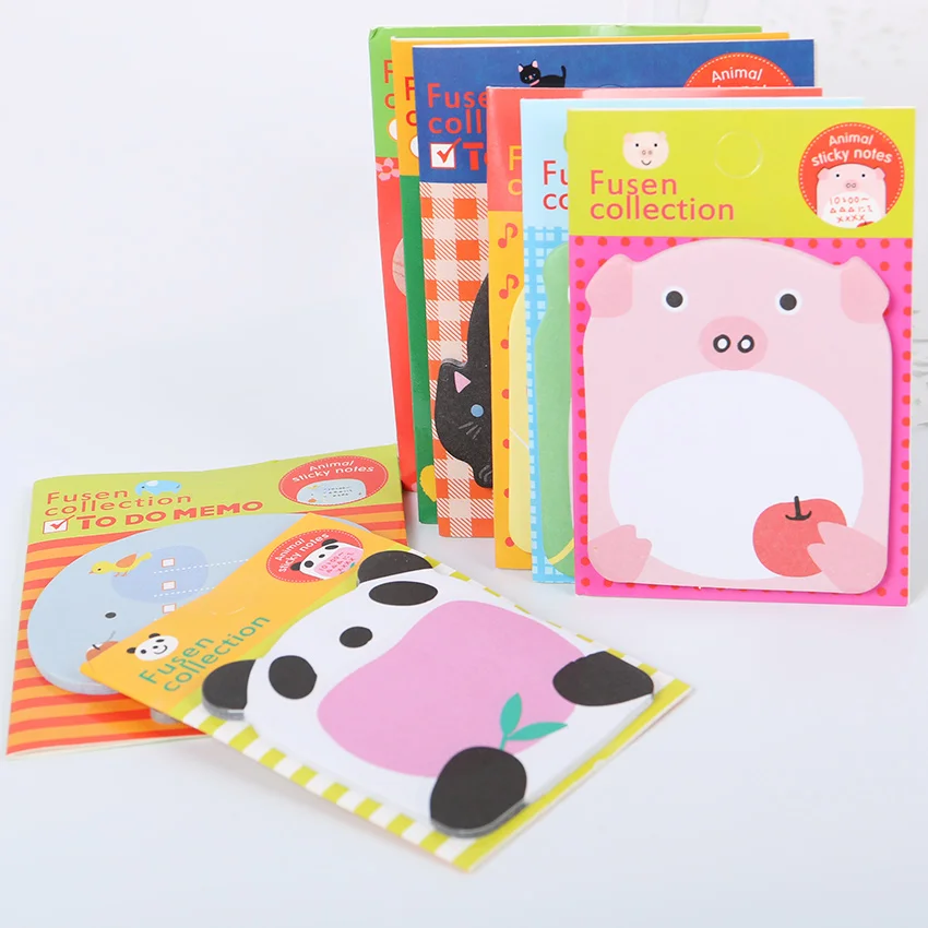 

Creative Stationery Forest Animal Series Cute Paper Memo Pad Sticker Post Sticky Notes Notepad School Office Supplies 1PC