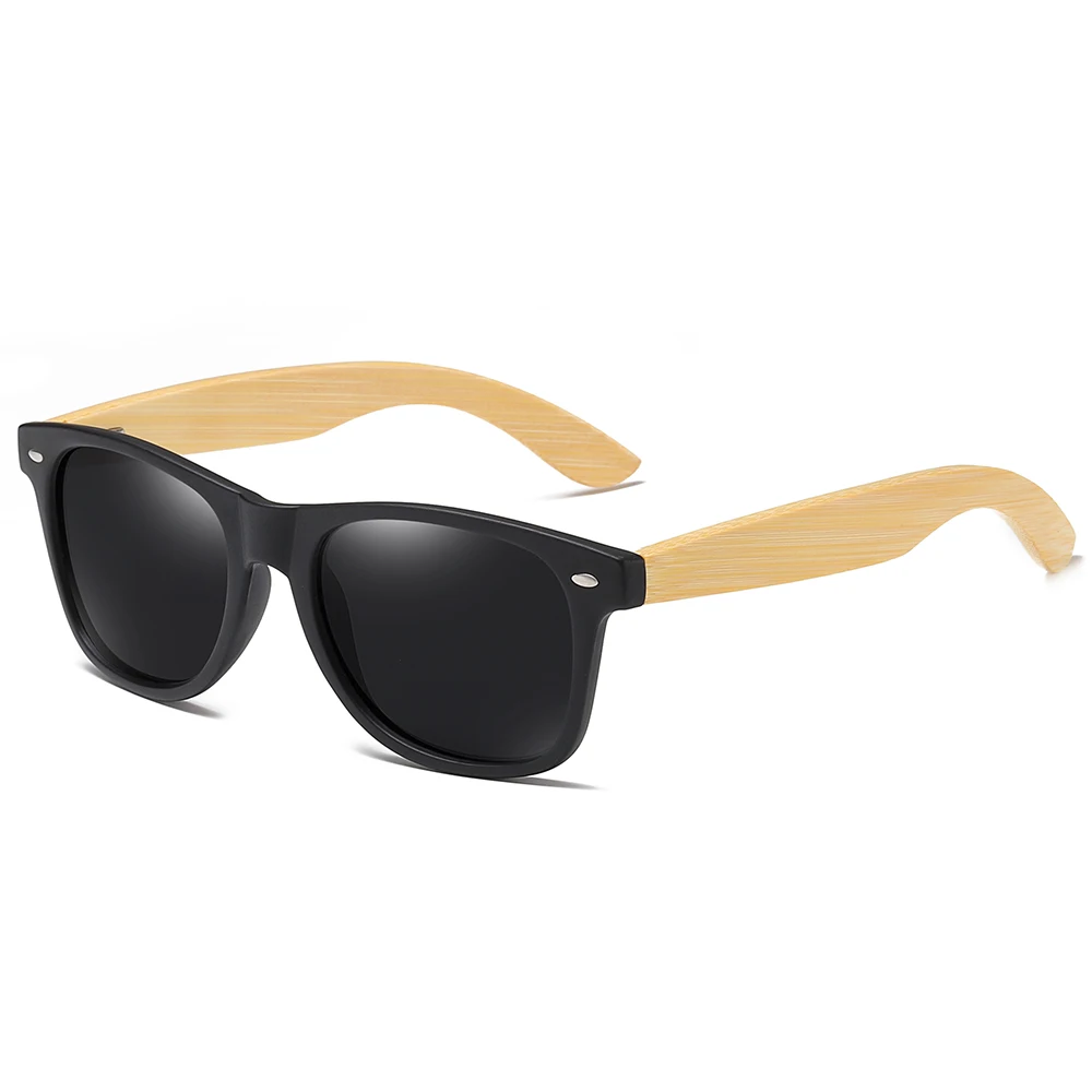 Gray GM Bamboo солнцезащитные очки поляризованные новые женские деревянные солнцезащитные очки Брендовые дизайнерские зеркальные оригинальные солнцезащитные очки - Цвет линз: Gray