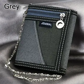 

New Mens Boys Guys Canvas JEMINAL Canvas Trifold Sports Money Cash Wallet Holder