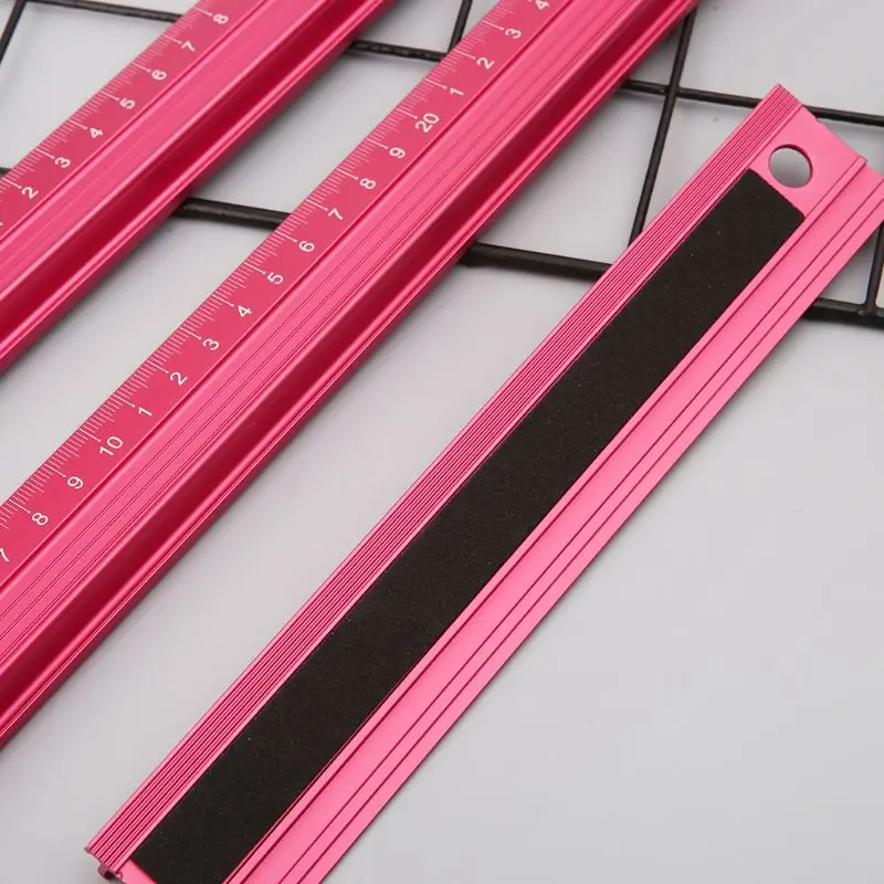 Professional Aluminum Alloy Straight Ruler Protective Scale Measuring Engineers Drawing Tool 20/30/45cm straight ruler metal ruler