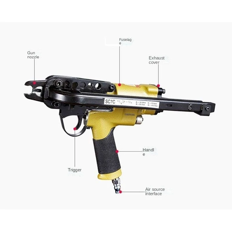 Tyre Pliers Tool Top Quality Tyre SC7E/760C C Ring Pliers Tool Air C-type machine Nailer pneumatic nail gun