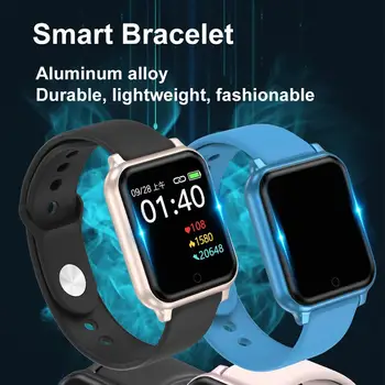 

Smart Watch Health Pedometer Bracelet Sport Heart Rate Monitor Bluetooth Waterproof Dial Fitness Tracker Wristband Android IOS