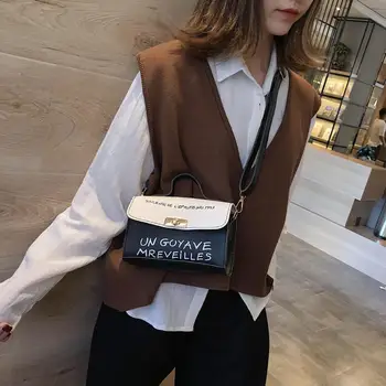 

Fashion Letter Printed Faux Leather Crossbody Shoulder Bag Women Handbag Pouch