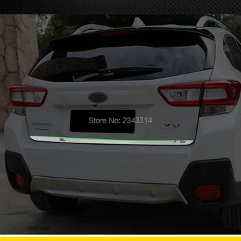 

Stainless Steel Car Rear Trunk Cover Trim Decoration Tailgate Frame Garnish Strip For Subaru XV 2018 2019 2020 Auto Accessories