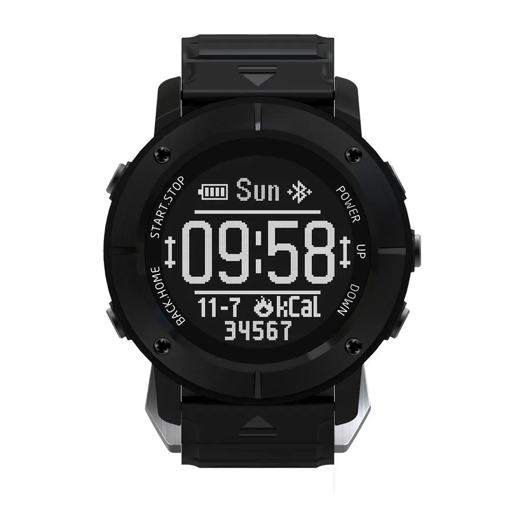 

1.2 Inch Display Waterproof Outdoor Hiking Running Smart Watch Heart Rate Monitor GPS Thermometer Sport Watch
