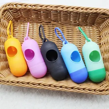 

1 Pcs Practical Pet Poop Bag Dispenser Waste Garbage Holder Dispensers + Poop Bags Set Pets Dogs Trash Cleaning Supplies