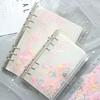 A5A6 Pink Shell Sequins Spiral Zipper Bag Divider Planner Accessories Diary Notebook File Storage bag For Filofax Dokibook ► Photo 3/5