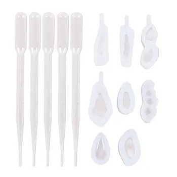 

13Pcs/Set Silicone Crystal Epoxy Resin Mold Pendant Casting Mould Handmade DIY Crafts Jewelry Making Tools