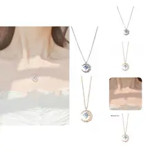 

Necklace Fashion Alloy Eye-catching Moon Crescent Shape Necklace for Home Neck Chain Pendant Necklace