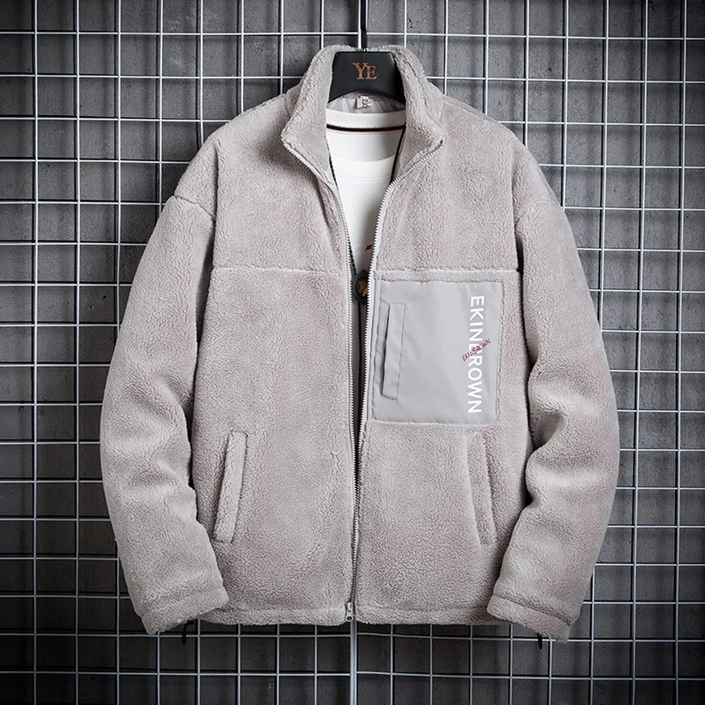 Gray KLV куртки мужские новые модные повседневные из овечьей шерсти кашемировые Свободные на пуговицах с длинным рукавом сохраняющие тепло пальто Новинка Горячая Распродажа chaqueta hombre 70 - Цвет: Gray