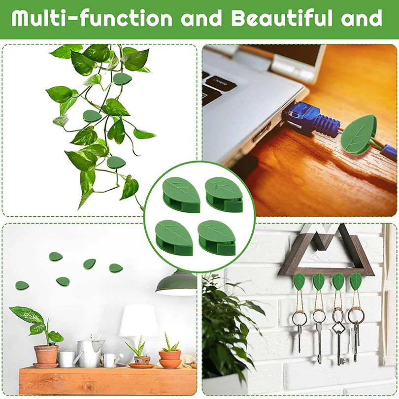 Plant Fixture Clip Plant Climbing Wall Self-Adhesive Fastener Tied Fixture Vine Buckle Hook Garden Plant Wall Climbing