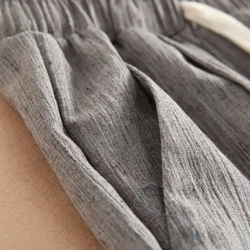 Большие размеры d, 4XL, Осень-зима, девять штанов, базовые Белые Повседневные спортивные панковские шаровары для мужчин, унисекс, свободные штаны со шнуровкой