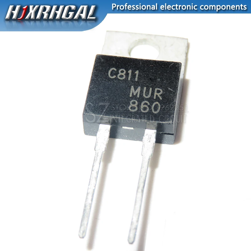 1 шт MUR860 TO220 MUR860G TO-220 U860 Ультра быстрый восстановление ВЫПРЯМИТЕЛЕЙ транзисторов |