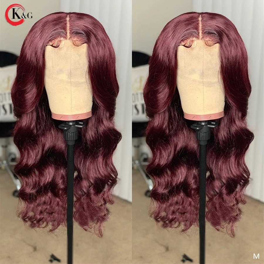 KungGang13 * 4 8 &quot-24&quot 99j 130 150 плотность кружева передние человеческие волосы волна