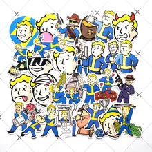 29 шт. Fallout игра наклейка для багажа Скейтборд телефон ноутбук мото велосипед стены гитары водонепроницаемый ПВХ стикер s(China)