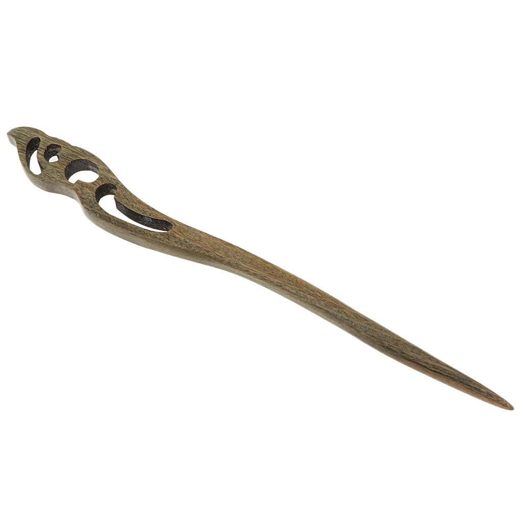 Vintage Bun Hair Stick Natural Wooden Sandalwood Handmade Ethnic Hairpin Pin