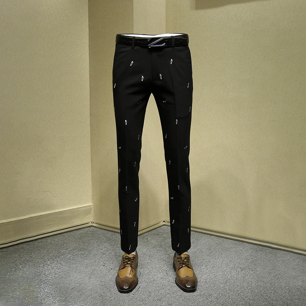 black trousers mens outfit