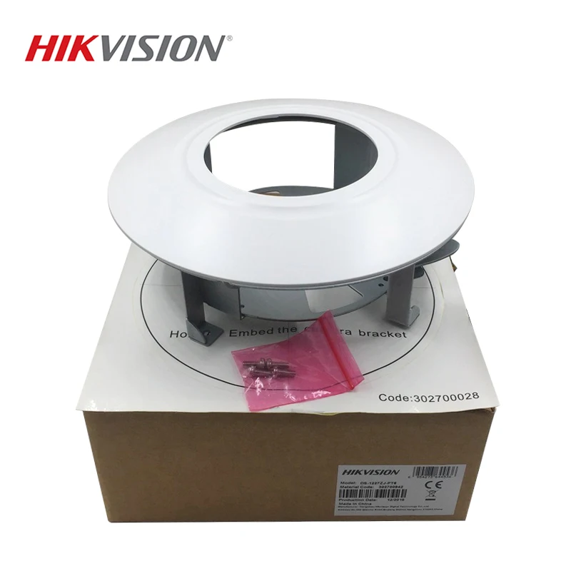 HIKVISION DS-1227ZJ-PT6 кронштейн для купольной камеры Открытый/внутренний встроенный кронштейн для DS-2DE3304W-DE, DS-2DE3204W-DE