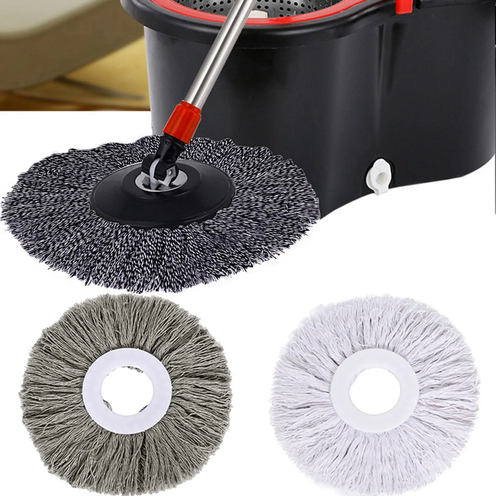Replacement 360 Rotating Head Easy Magic Microfiber Spinning Floor Mop For Home Clean Accessories Dropshipping | Дом и сад