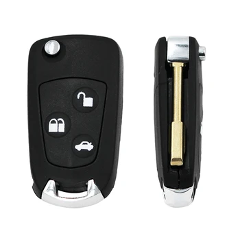 

Folding Remote Key Shell Case Flip Smart Car Key Housing Cover For Ford Focus Festiva Ka Mondeo Transit Connect FO21 Uncut Blade