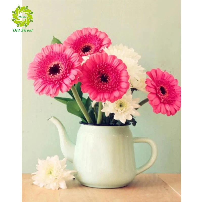 Flowers Diamond Painting Flowers Full Drill Square Rhinestone