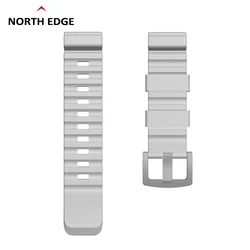 Vibrant 24mm Watch Band | Colorful Replacement Strap - 24mm (Rubber Grey)