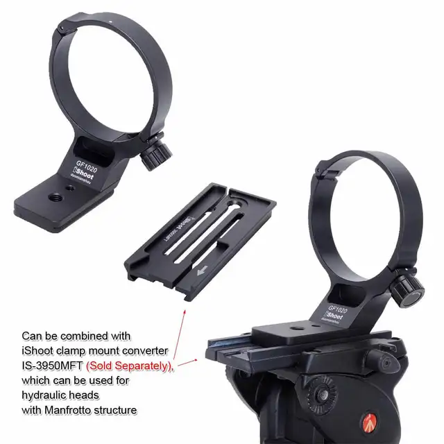 Piastra Sgancio Rapido IShoot Arca-Swiss Per Canon RF 200-800mm - Alluminio CNC, 120 Mm, 80 G - Foto 5