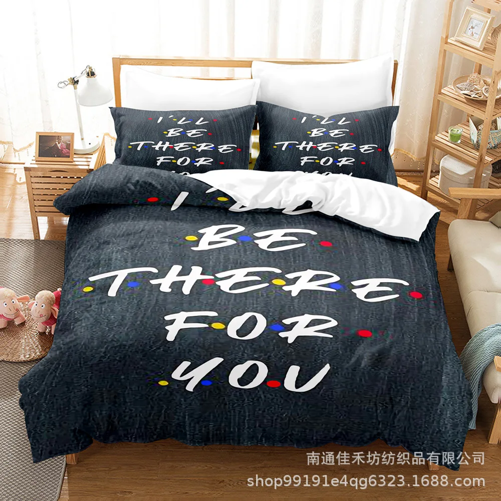 Friends Bedding Set Single Twin Full Queen King Size Comedy Friends Bed Set Aldult Kid Bedroom Duvetcover Sets 3D Print 019 