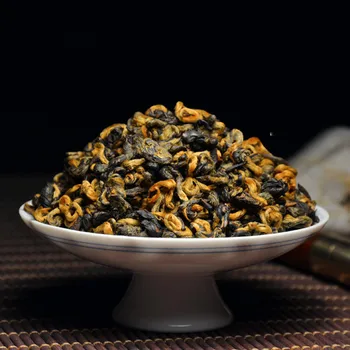 

China Yunnan Fengqing Extra-grade Honey Golden Snail One Bud One Leaf Black Tea 250g Red Golde Free Shipping