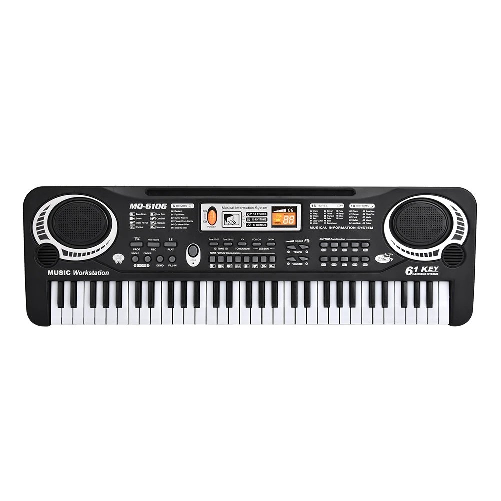 61 клавишная Цифровая Музыкальная электронная клавиатура клавишная доска электрическое пианино детский подарок штепсельная вилка США