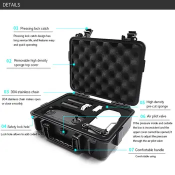 

1 Pc Waterproof Storage Box Bag Portable Travel Hard Plastic Carry Case Box for DJI Mavic Mini Drone Accessories
