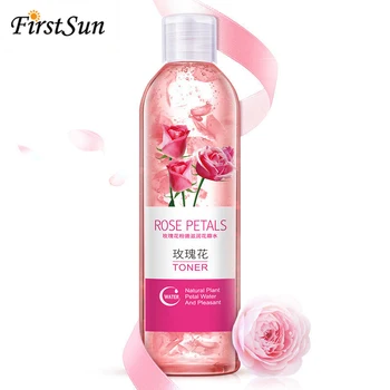 

Rose Petals Essence Water Face Toner Shrink Pores Anti-Aging Whitening Moisturizing Oil Control Skin Care Facial Toner 250ml