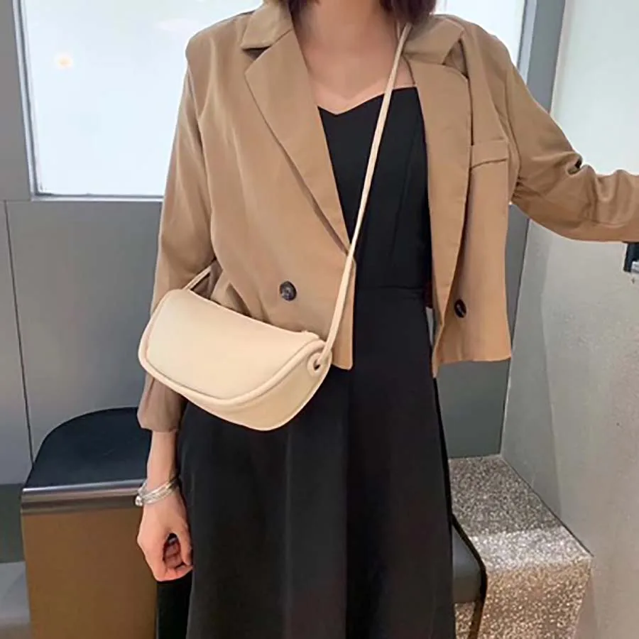 

Chic Small Flap Bag Fashion Solid Color Shoulder Bags WomenCasual Messenger Bag Purses Luxury Pu Leather Crossbody Bags Bolsas