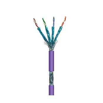 

Free from spot halogen CAT6 SFTP network Cable Ethernet in Coil 100 m LSZH Violet Wir9075