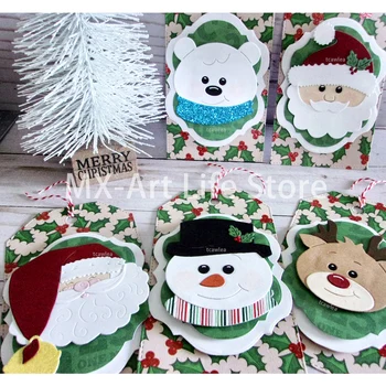 

New Christmas Santa Snowman Elk Metal Cutting Dies for DIY Scrapbooking Craft Cards Decorative Embossing