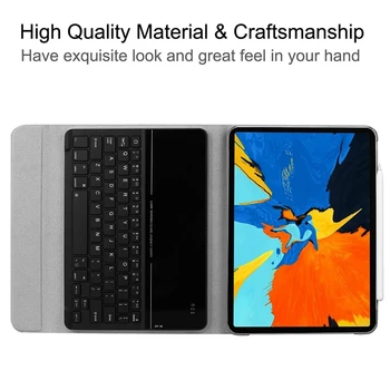

SK1102 Keyboard Smart Keyboard Case Flip Cover Wireless BT Keyboard Case Detachable Tempered Glass Keyboard Stand PU Leather Sma