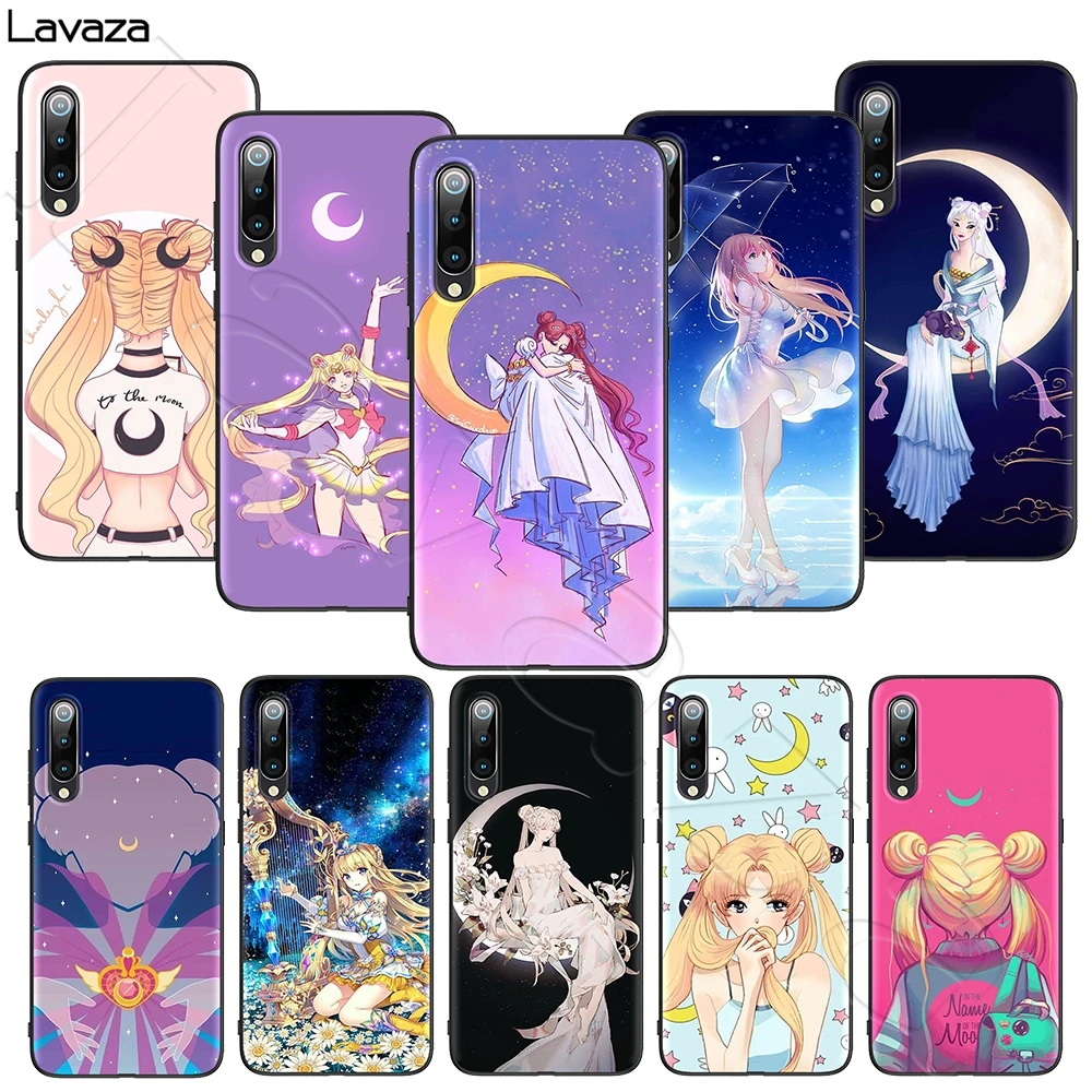 Мягкий чехол Lavaza с изображением Сейлор Мун для Xiaomi MI Redmi Poco X2 K30 Note 8T 10 6 8 9 9se A1 A2 A3 MAX 3