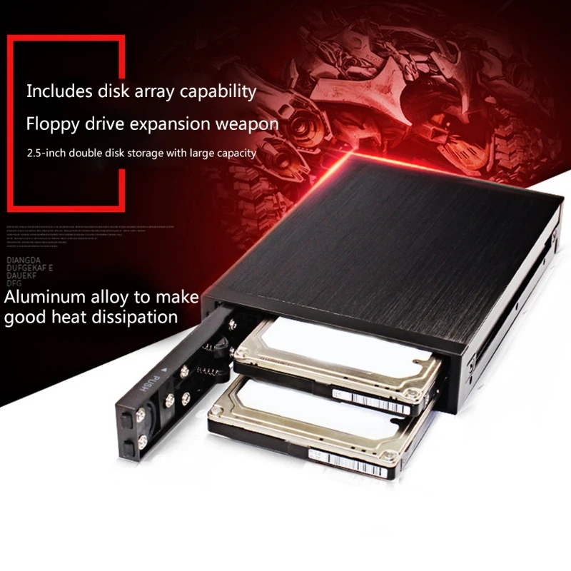 B03F Strong Compatibility OImaster EB 6250 Built-in Hard Disk Enclosure nternal Floppy Drive Case 3 RAID Modes Fast Speed | Компьютеры и