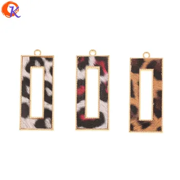 

Cordial Design 60Pcs 18*43MM Jewelry Accessories/Charms/DIY Part/Rectangle Shape/Leopard Print Effect/Hand Made/Earring Findings