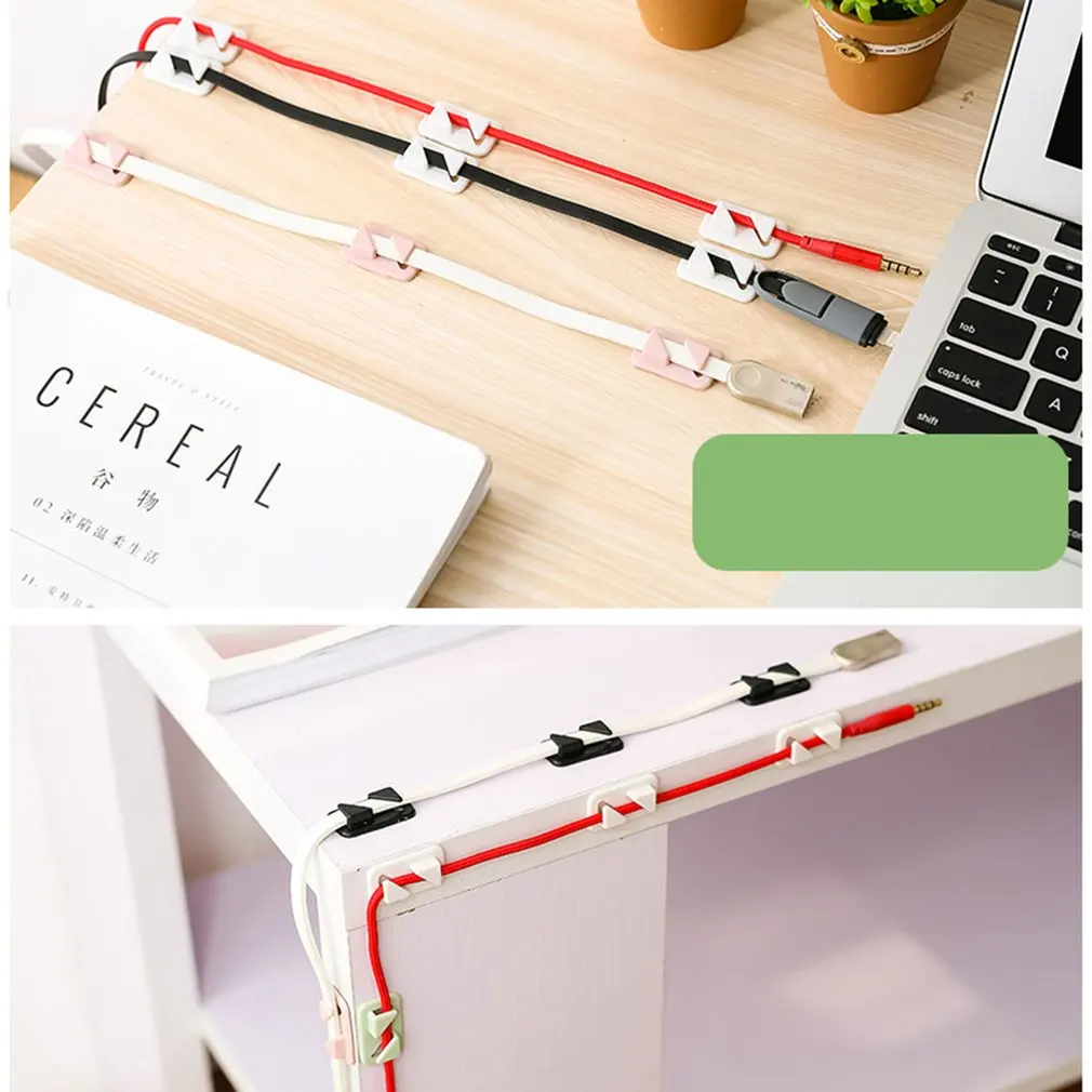 Buy 12pcs Universal Wire Tie Self-Adhesive Rectangle Cord Management Winder Cable Holder Organizer Mount Clip Clamp: Cable Straps -  FREE DELIVERY possible ...