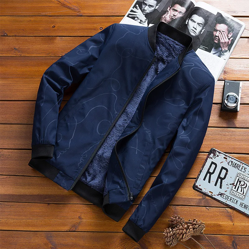 

Men Business Slim Fit Jacket Overcoat M-3XL Men Stand Collar Winter Padded Plush Cashmere Thick Smart Casual Jackets Coats