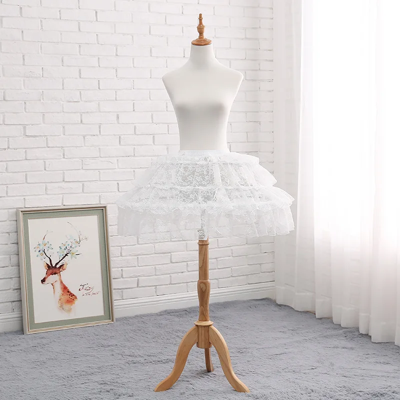 Adjustable Hoop Petticoat Crinoline Lace Underskirt underskirt lining,lolita underskirt