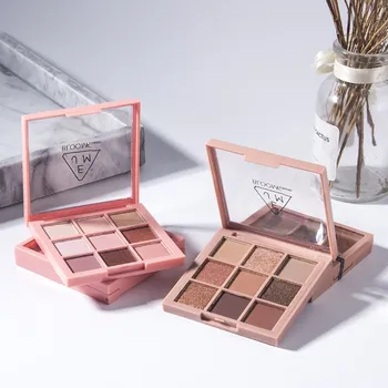 

9 Color Nude Shining Eyeshadow Matte Makeup Glitter Pigment Smoky Eye Shadow Lasting-Effect Waterproof Cosmetics Eye Shadow