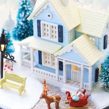 

Dollhouse Miniature with Furniture, DIY House Kit Plus Cover (Nordic Fairy Tale) P31B