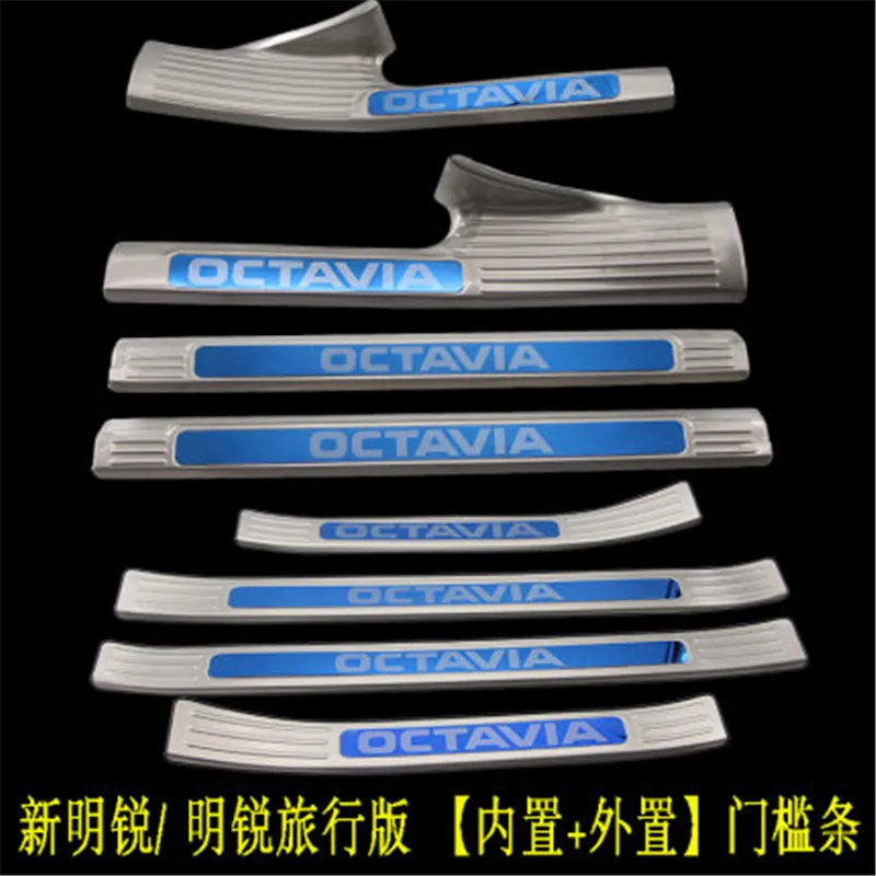 

for Skoda Octavia 2015-2019 Car Styling stainless steel Scuff Plate/Door Sill Door Sill Scuff Plate Welcome Pedal