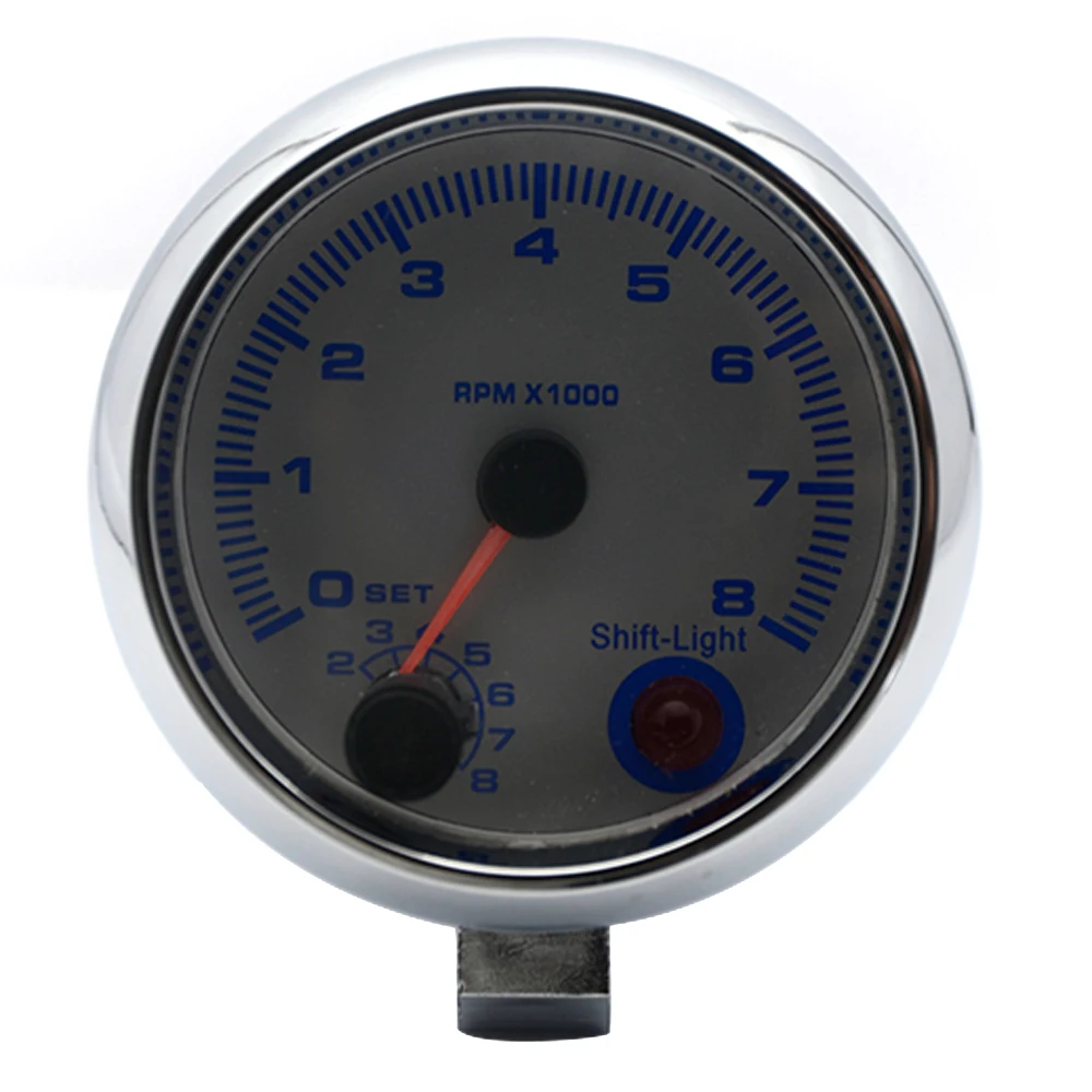 Электрический тахометр с внутренним рычагом светильник хромированным ободом 3 75